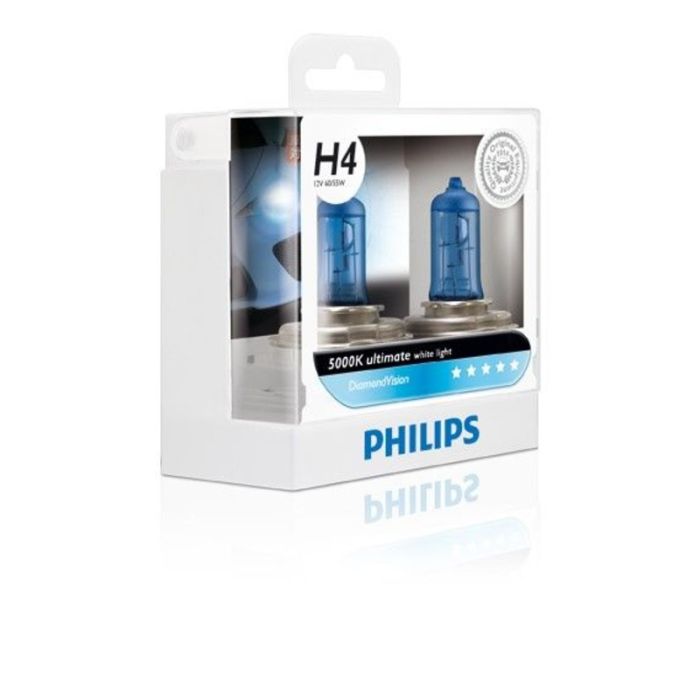 Комплект галогенових ламп PHILIPS HB3 9005DVS2 DiamondVision 5000K 65W 12V P20d (2 шт)