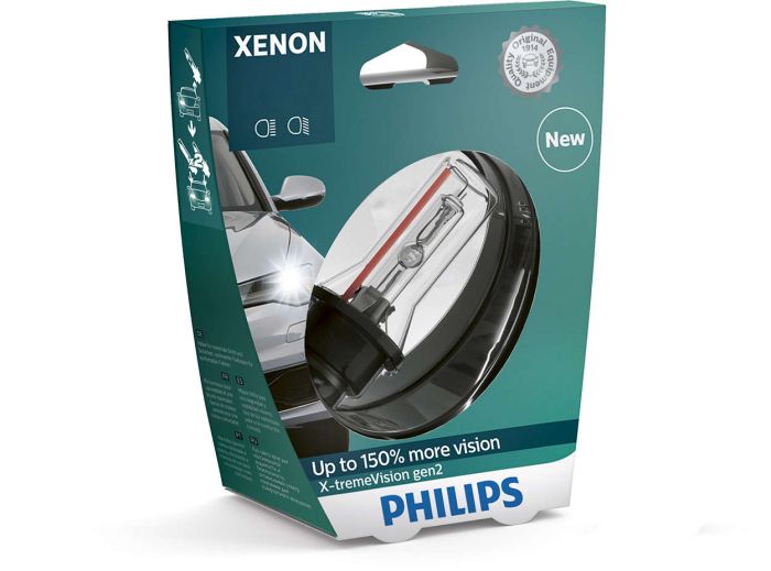 Ксеноновая лампа PHILIPS 85126XV2S1 D2R 85V 35W P32d-2 X-tremeVision gen2 +20%