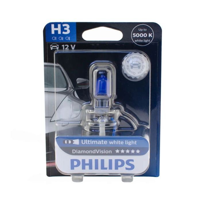 Галогеновая лампа PHILIPS 12336DVB1 H3 55W 12V PK22s DiamondVision 1pcs. blister