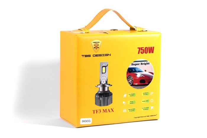 Комплект светодиодных ламп TBS Design TF3 MAX HB3 P20d 9-32V 130W 15000Lm 6000K + CANBUS