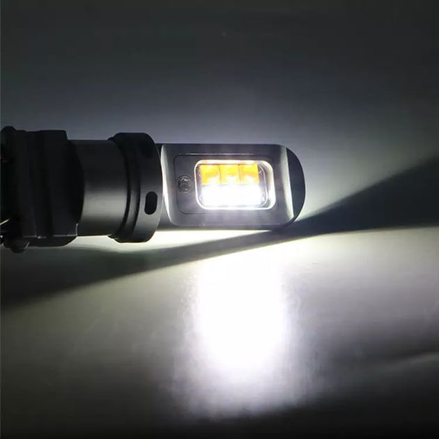Світлодіодна лампа TBS 3157 P27/7W 12 діодів CREE W2,5x16q DRL + поворот 12V