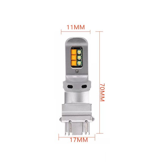 Світлодіодна лампа TBS 3157 P27/7W 12 діодів CREE W2,5x16q DRL + поворот 12V