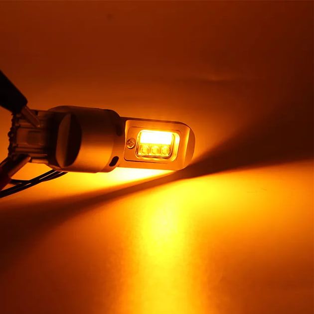 Світлодіодна лампа TBS 3157 P27/7W 12 діодів CREE W2,5x16q DRL + поворот 12V