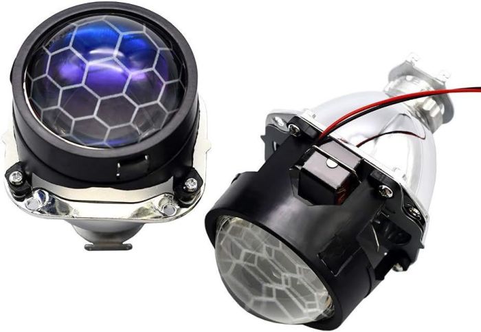 Лінза універсальна Sanvi Honeycomb під ксенонову лампу H1 ∅2.5″ комплектується перехідниками (1 шт)