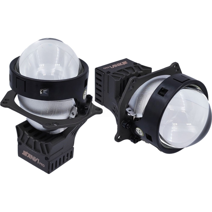 Комплект світлодіодних лінз SANVI Bi-LED A8 Pro LASER 5500K 3.0" 55W