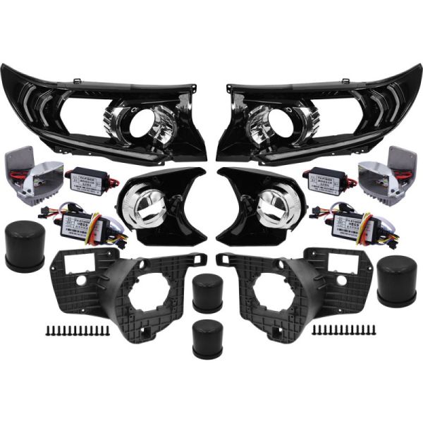 Перехідні рамки для встановлення лінз Toyota Land Cruiser Prado J150 2017-2022 DRL + поворот