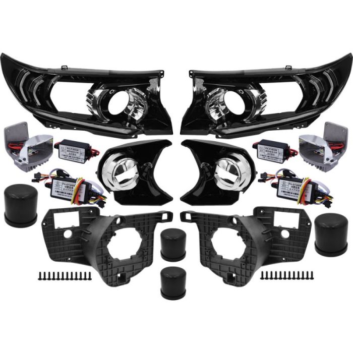 Перехідні рамки для встановлення лінз Toyota Land Cruiser Prado J150 2017-2022 DRL + поворот