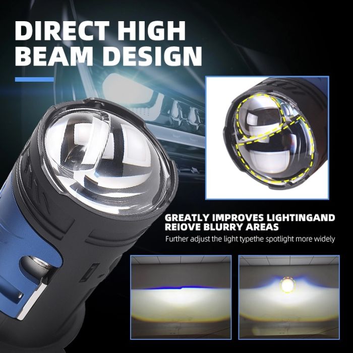 Комплект світлодіодних лінз Sanvi F90 MINI 12V 48/65W LASER