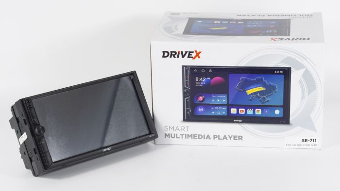 Автомобільний мультимедійний центр 2-Din 7" з бездротовим CarPlay та Android Auto - DriveX SE-701 2-Din 7" DSP 8xCores 4/64GB 4x45W Android 10.0