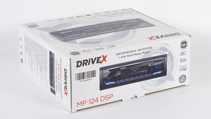 Автомагнітола 1-Din DriveX MP-124 DSP 2,5A 4*50W