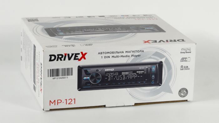 Автомагнітола 1-Din DriveX MP-121 2,1A 4х49Вт