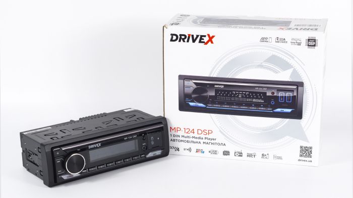 Автомагнітола 1-Din DriveX MP-124 DSP 2,5A 4*50W