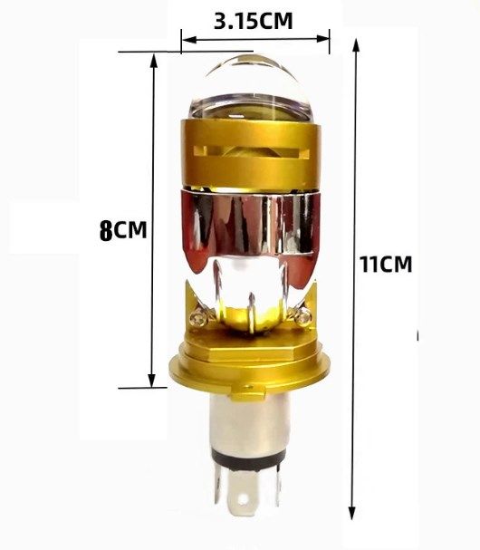 Светодиодные лизны H4 EA Light X LED M01J ближний/дальний 5500 Lm 5000K 12-24V 2 шт