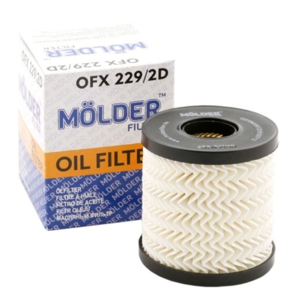 Масляный фильтр Molder для Citroen Peugeot 206 307 407 Volvo S40 1.4 Diesel (OFX229/2D)