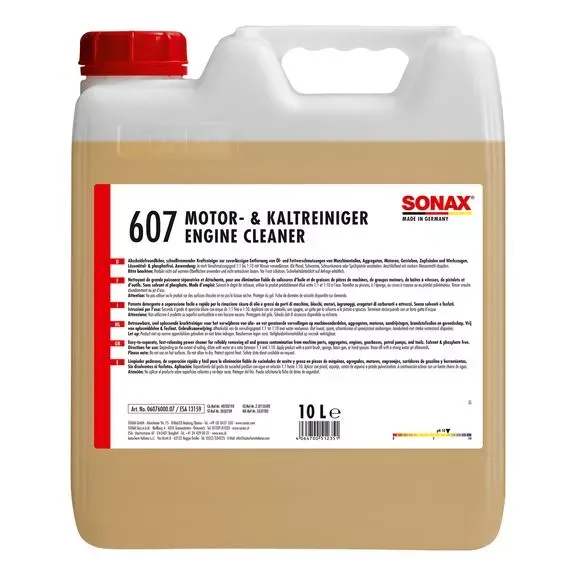 Очищувач двигуна 10 л SONAX Motor+Kaltreiniger (607600)