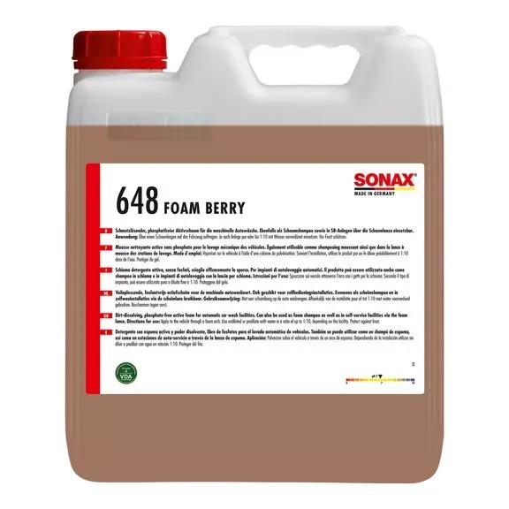 Активна піна для безконтактної мийки (концентрат) 10 л SONAX Foam Berry (648600)