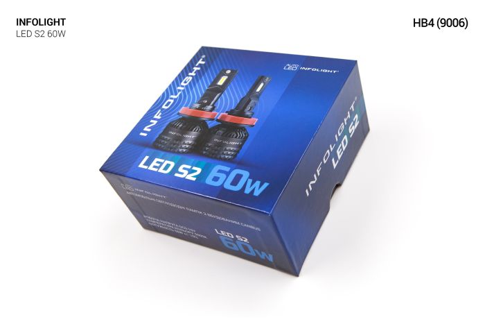 Комплект светодиодных ламп Infolight S2 9006 60W