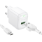 Мережевий зарядний пристрій з кабелем BOROFONE BAS42A Potential single-port QC3.0 charger set(Micro)(EU) White (6941991113796)