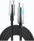 Кабель WUW-X214 Type-C to Type-C PD60W 1m Black (WUW-X214)