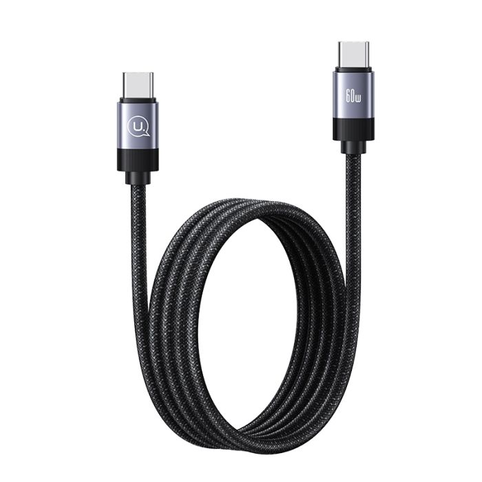 Кабель Usams US-SJ704 60W Magnetic Data Cable Type-C To Type-C-Rui Series 1m tarnish (SJ704USB01)