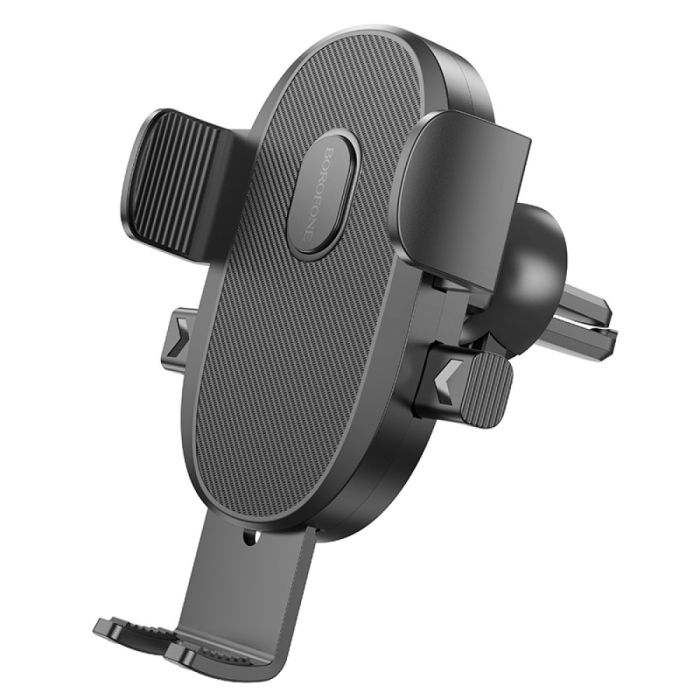 Автотримач для телефона BOROFONE BH92 Grand one-button car holder(air outlet) Black (6941991103681)