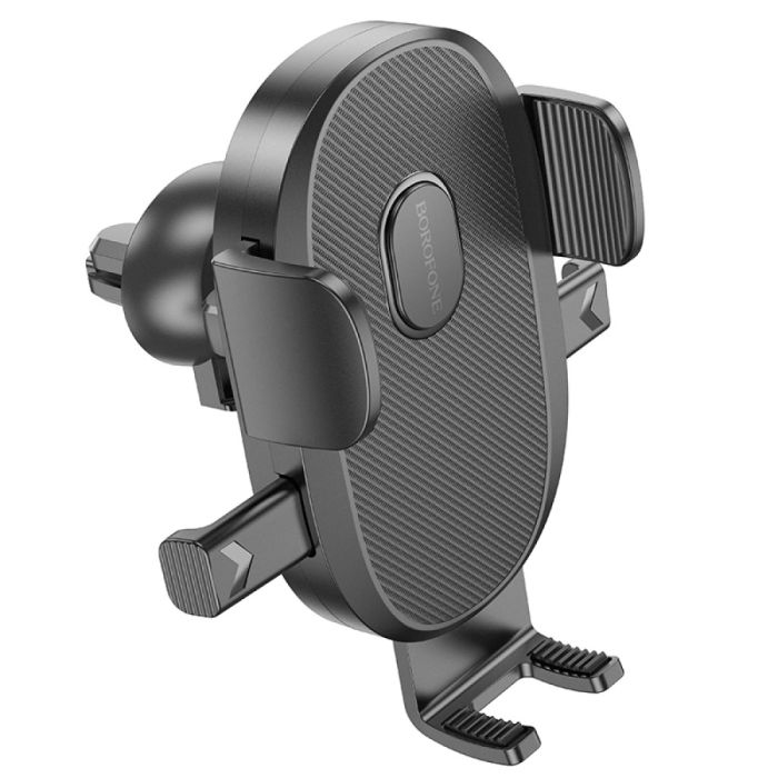 Автотримач для телефона BOROFONE BH92 Grand one-button car holder(air outlet) Black (6941991103681)