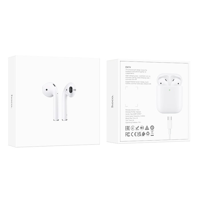 Бездротові навушники TWS HOCO EW74 True wireless stereo headset White (6942007631761)