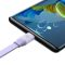 Кабель Baseus Bright Mirror 2 Series Retractable 3-in-1 Fast Charging  Data Cable USB to M+L+C 66W 1.1m Purple (CAMJ010105)