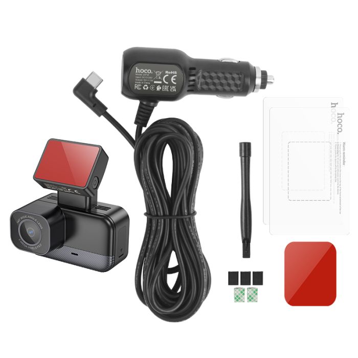 Відеореєстратор HOCO DV10 mini screen dashcam Black (6942007638630)