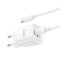 Мережевий зарядний пристрій з кабелем HOCO C147A Charm PD20W+QC3.0 charger set (C to C)(EU) White (6942007630290)