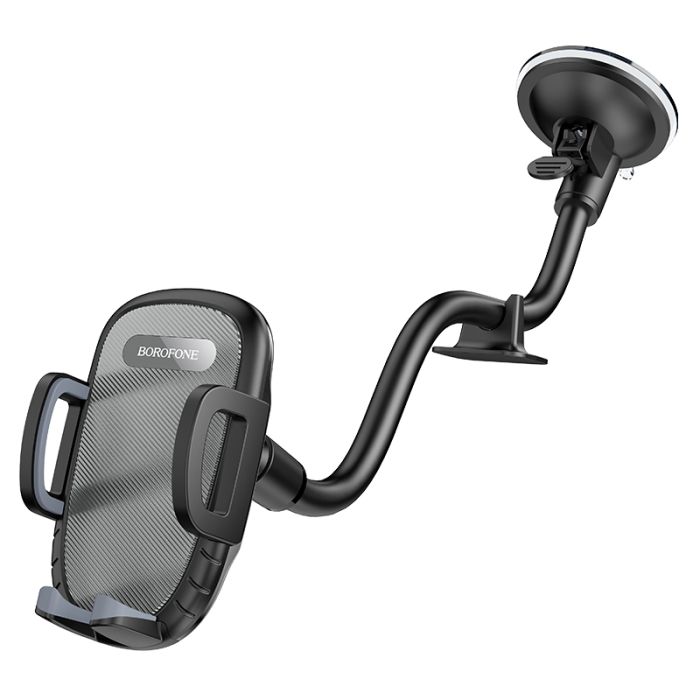 Автотримач для телефона BOROFONE BH54 Racer windshield car holder Black (6931474752895)