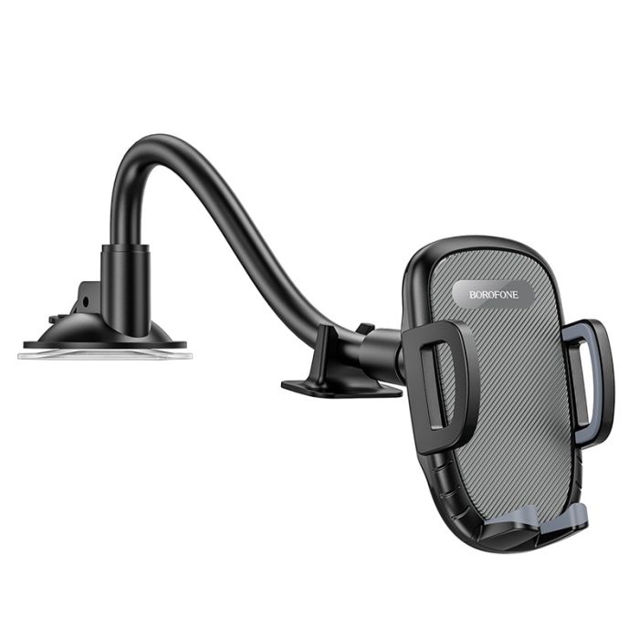 Автотримач для телефона BOROFONE BH54 Racer windshield car holder Black (6931474752895)