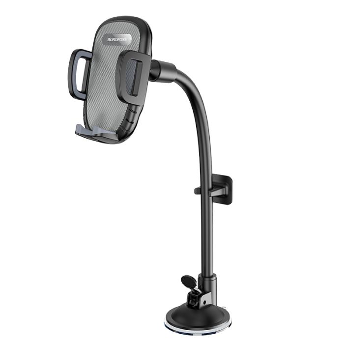 Автотримач для телефона BOROFONE BH54 Racer windshield car holder Black (6931474752895)