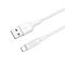 Кабель HOCO X25 USB to Type-C 2A, 1m, PVC, PVC connectors, White (6957531080152)