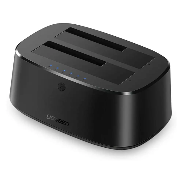Док-станція UGREEN CM198 USB 3.0 to SATA Dual-Bay Hard Drive Duplicator/Cloner EU (UGR-50857) (UGR-50857)