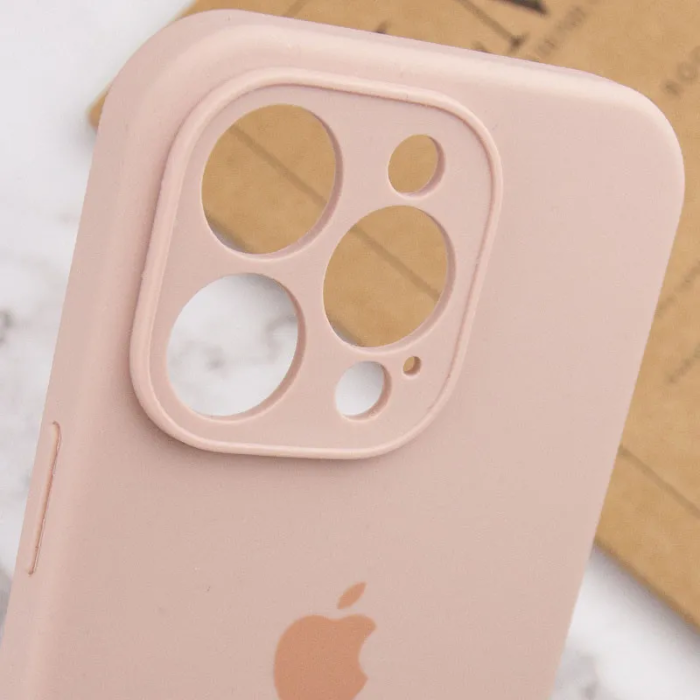 Чохол для смартфона Silicone Full Case AA Camera Protect for Apple iPhone 14 Pro Max 15,Pink Sand (FullAAi14PM-15)