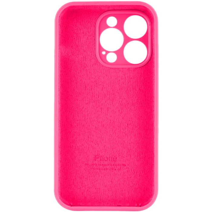 Чохол для смартфона Silicone Full Case AA Camera Protect for Apple iPhone 15 Pro 23,Shiny Pink (FullAAi15P-23)