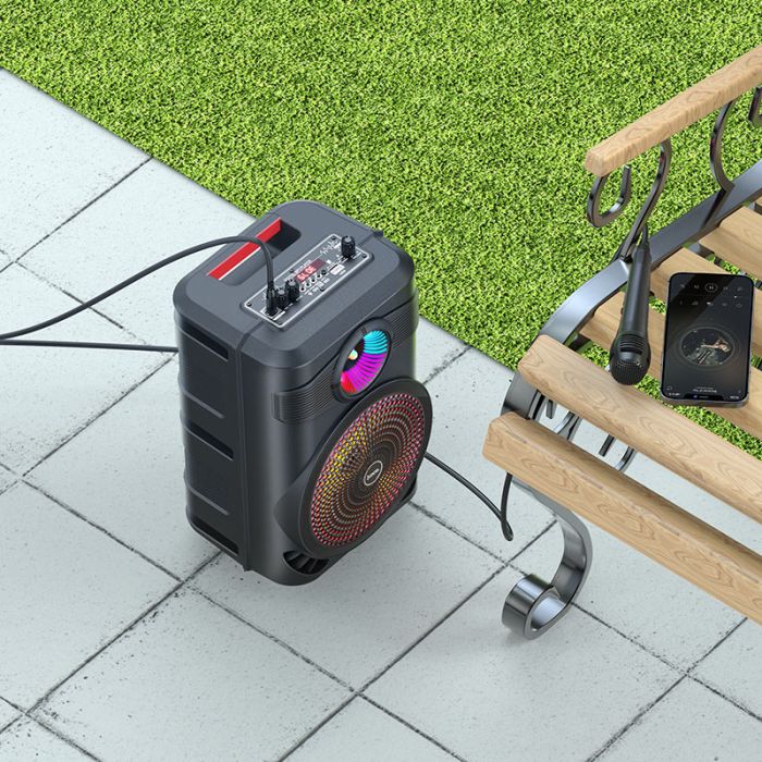 Портативна колонка HOCO BS46 Mature outdoor BT speaker Black (6931474754080)