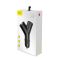 Автомобільний зарядний пристрій Baseus Y type dual USB+cigarette lighter extended car charger 3.1 A Black (CCALL-YX01)