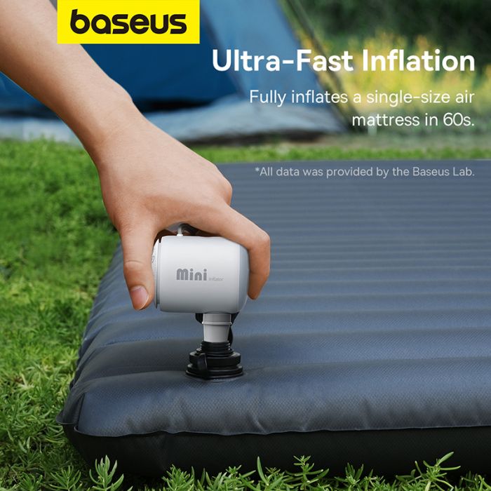 Портативний насос  для матраців Baseus PocketGo Portable Air Pump Stellar White (C11157700221-00)