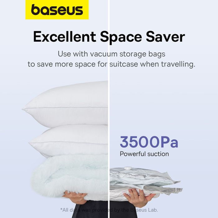 Портативний насос  для матраців Baseus PocketGo Portable Air Pump Stellar White (C11157700221-00)