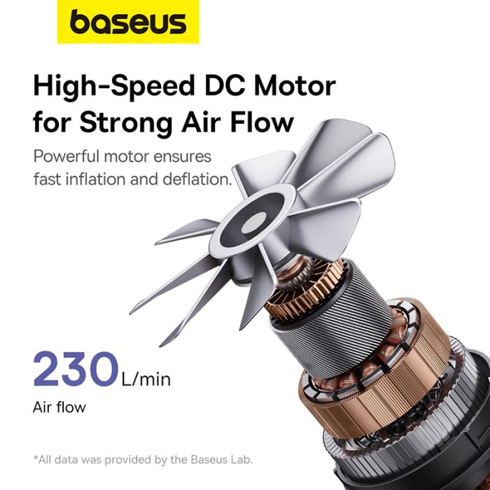 Портативний насос  для матраців Baseus PocketGo Portable Air Pump Stellar White (C11157700221-00)