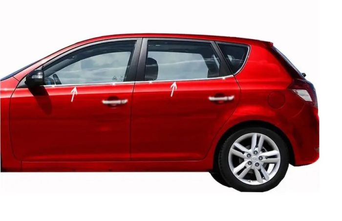Окантовка окон Нержавеющая сталь (4 шт.) для Kia Ceed 2007-2012 гг