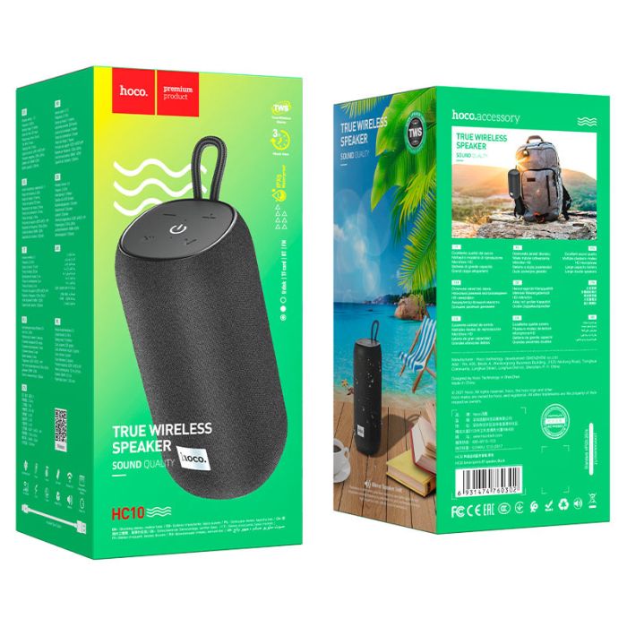 Портативна колонка HOCO HC10 Sonar sports BT speaker Black (6931474760302)
