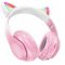 Бездротові накладні навушники HOCO W42 Cat ears BT headphones Cherry Blossom (6931474795847)