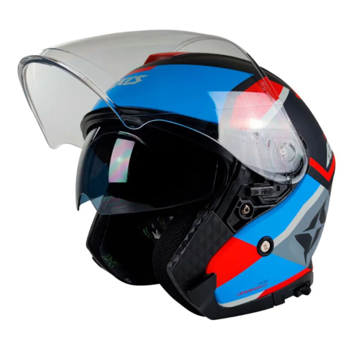 Мотошолом AXXIS MIRAGE SV DAMASKO C7 Matt Blue L