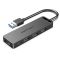 USB-хаб Vention 4-Port USB 3.0 Hub With Power Supply 0.15M Black (CHLBB) (CHLBB)