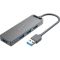 USB-хаб Vention 4-Port USB 3.0 Hub With Power Supply 0.15M Black (CHLBB) (CHLBB)