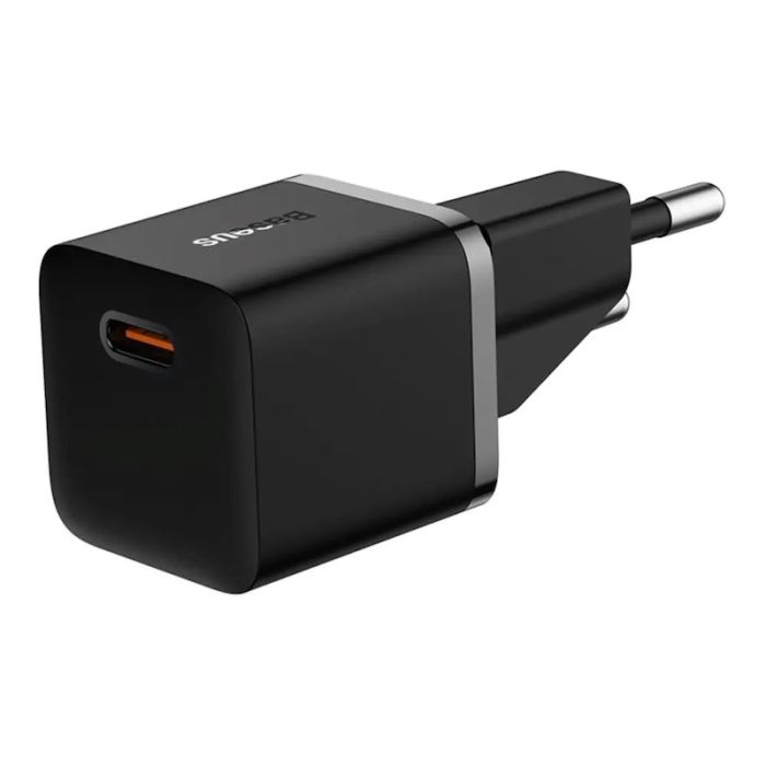 Мережевий зарядний пристрій Baseus GaN5 Fast Charger(mini) 1C 20W EU Black (CCGN050101)