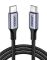 Кабель UGREEN US316 USB-C Cable Aluminum Case with Braided 1m (Black) (UGR-70427) (UGR-70427)